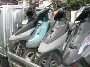 レッツⅡなどバイク数台を無料引取り